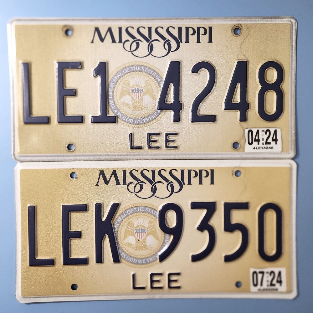 License Plate Tupelo Mississippi Elvis Birthplace Decor Collector Lee County